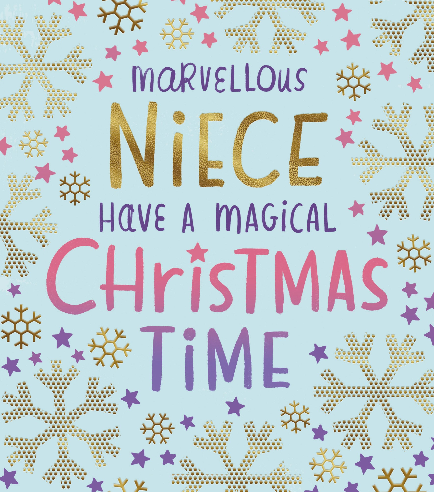 Marvellous Niece Christmas Card by penny black