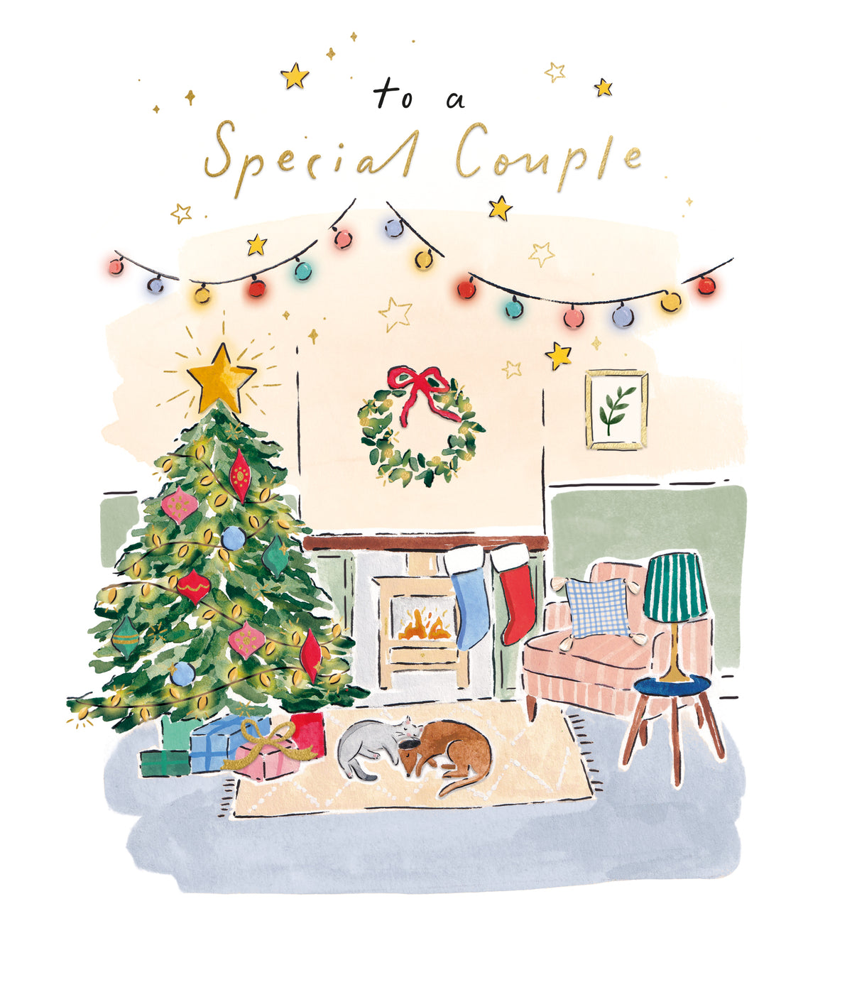 Special Couple Cosy Lounge Christmas Card by penny black