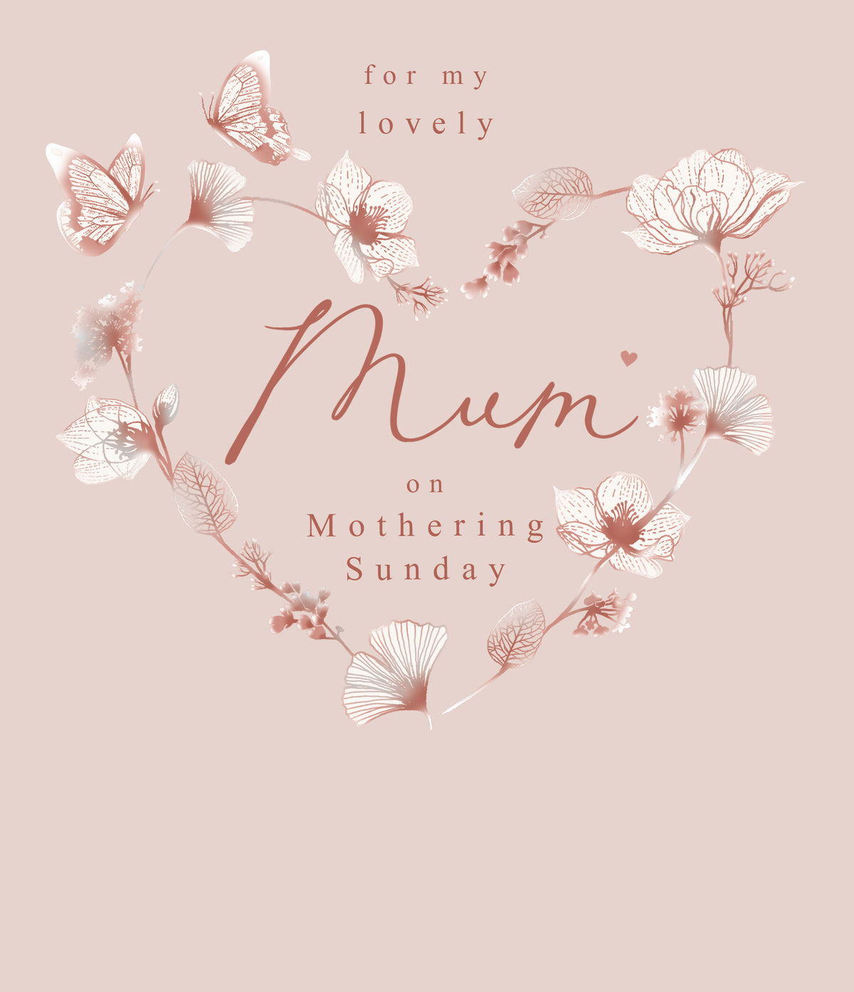 Gingko Leaf Lovely Mum Mothering Sunday Card by Penny Black