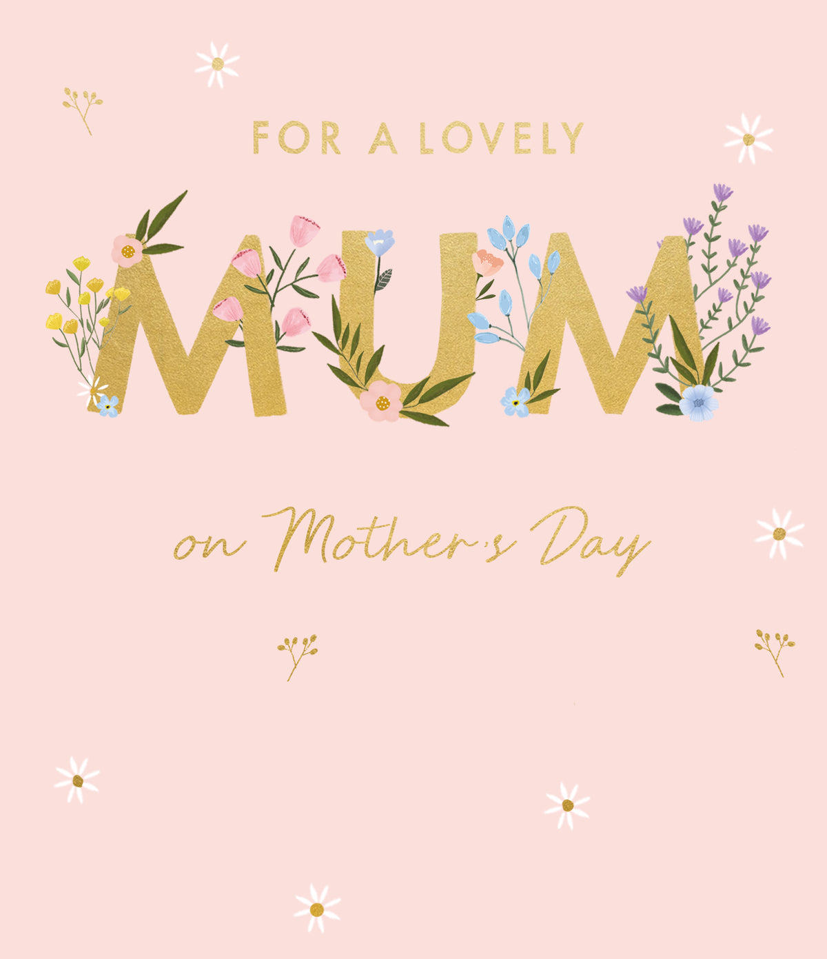 Golden Lovely Mum Mother&#39;s Day Card by Penny Black