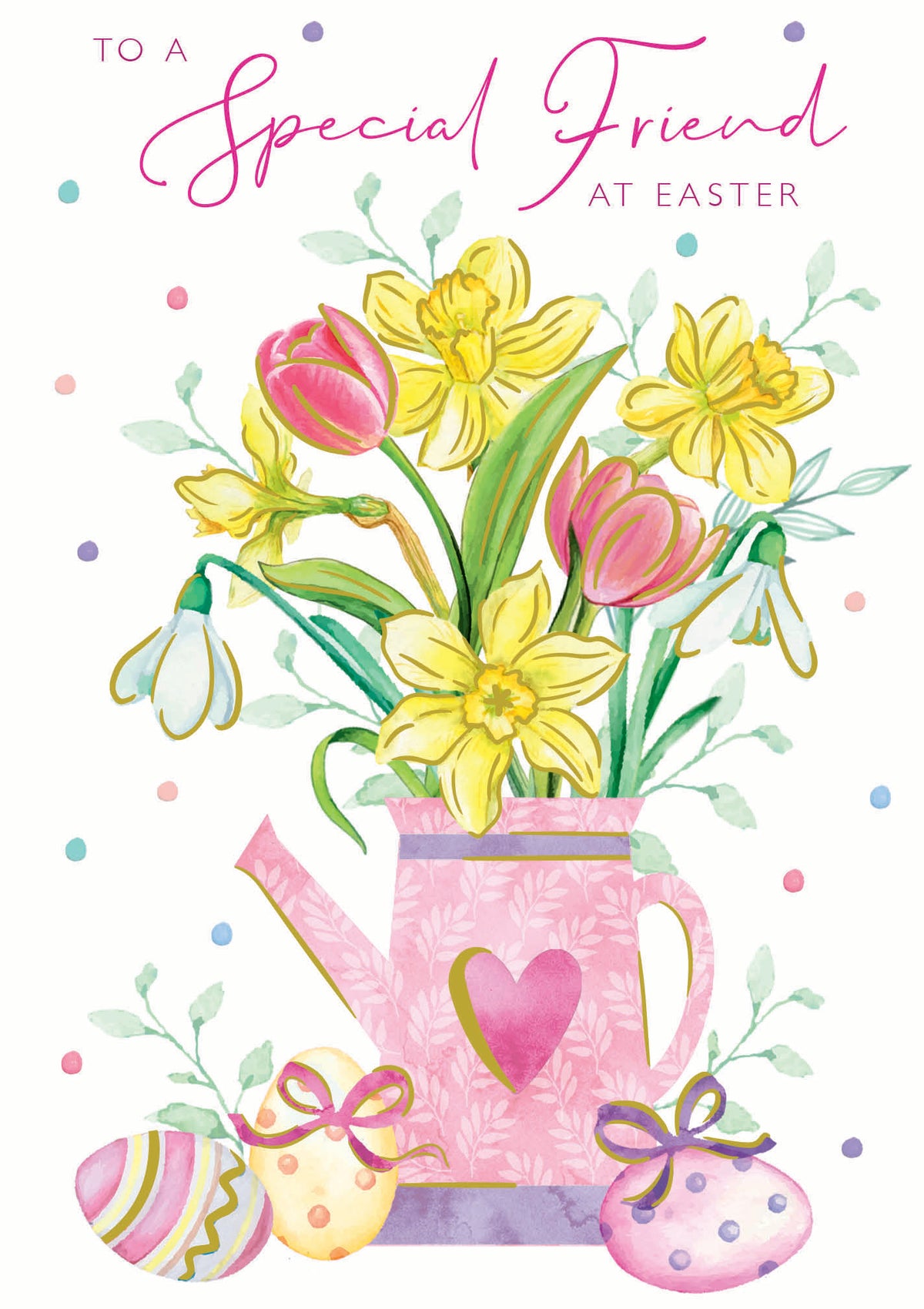 Watering Can Special Friend Easter Card By Penny Black