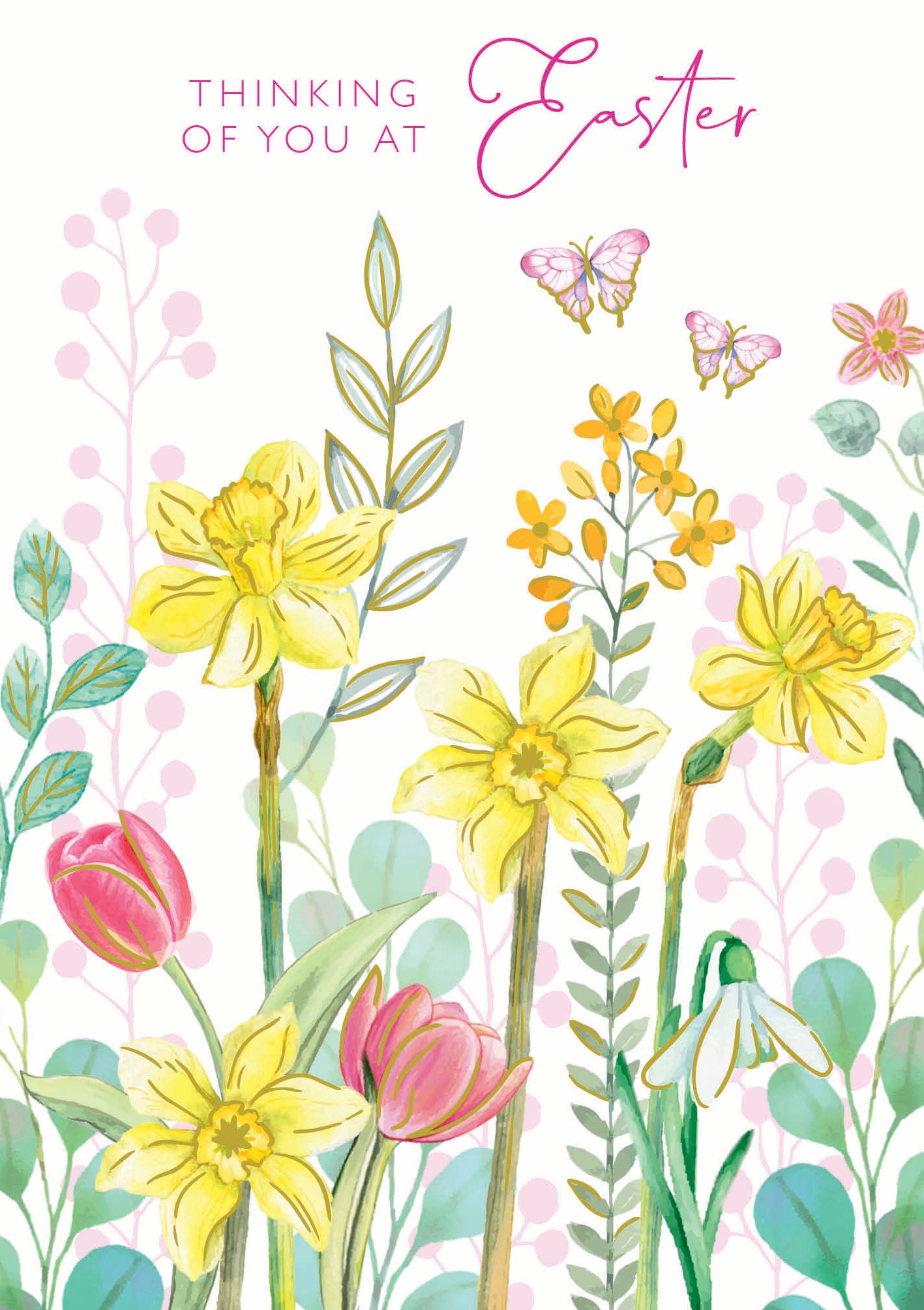 Daffodil Thinking Of You Easter Card by penny black