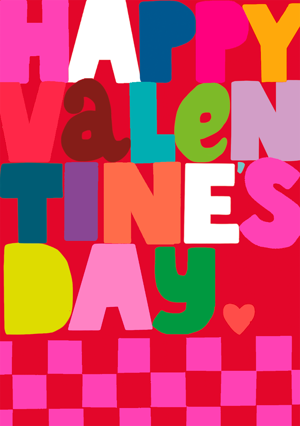 Check Colour Bomb Happy Valentine&#39;s Day Card by penny black