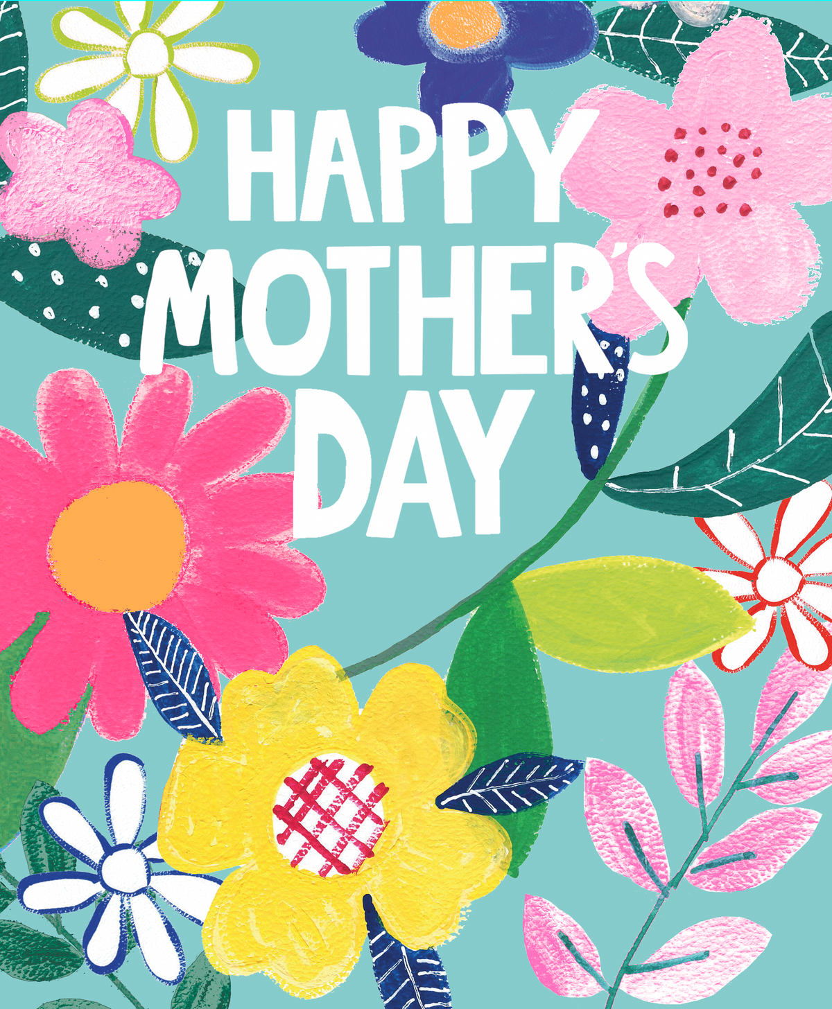 Big Bold Floral Happy Mother&#39;s Day Card by Penny Black