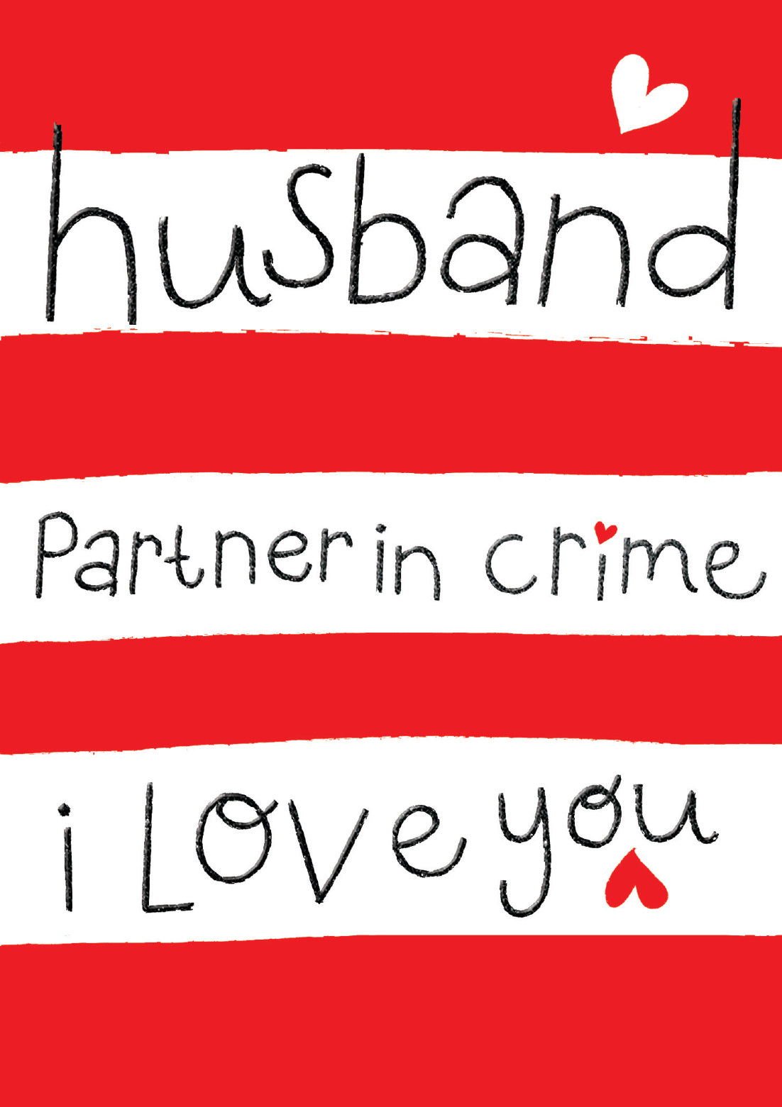 Husband Partner in Crime Valentine&#39;s Day Card by penny black