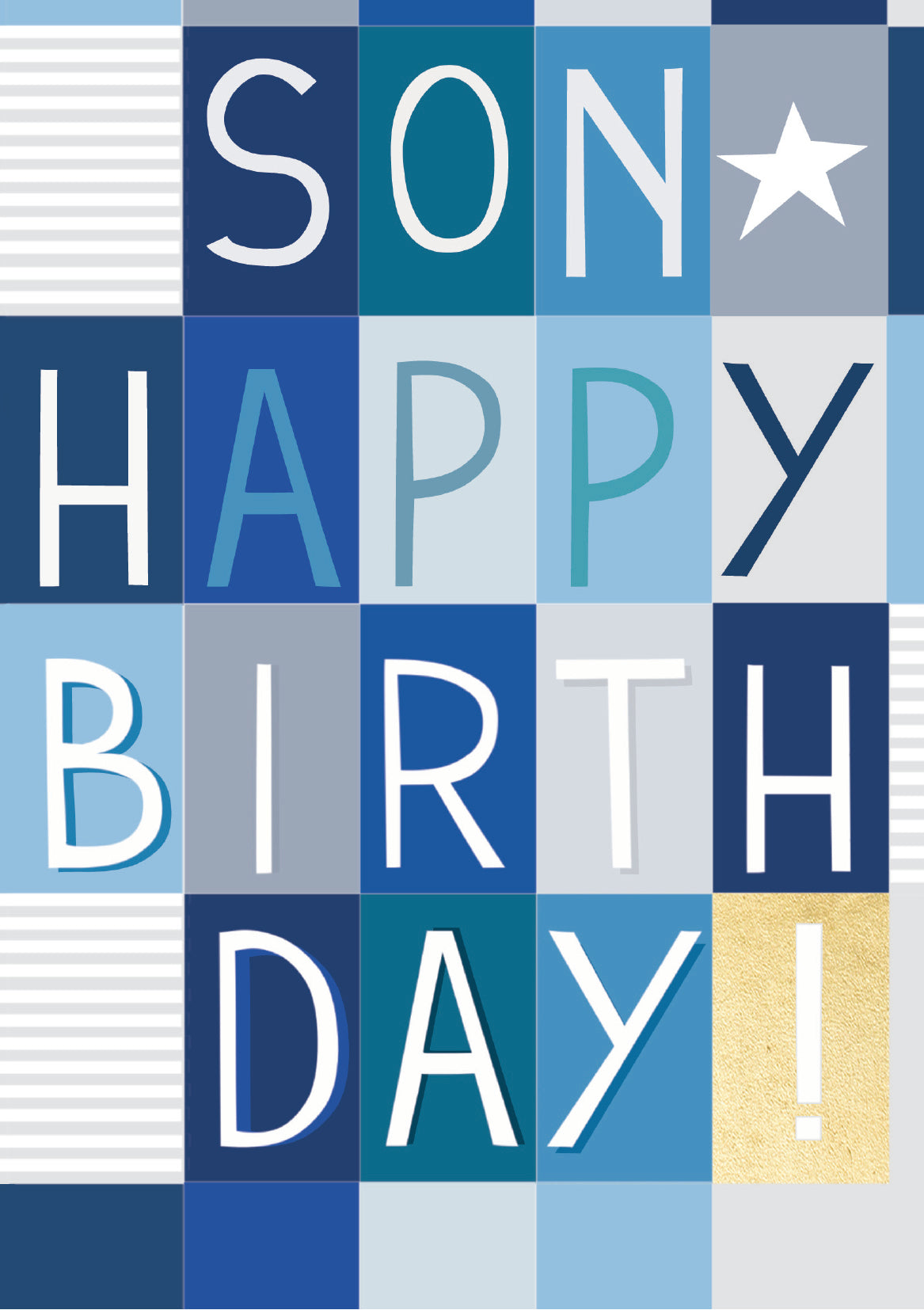 Check Mate Son Birthday Card by penny black