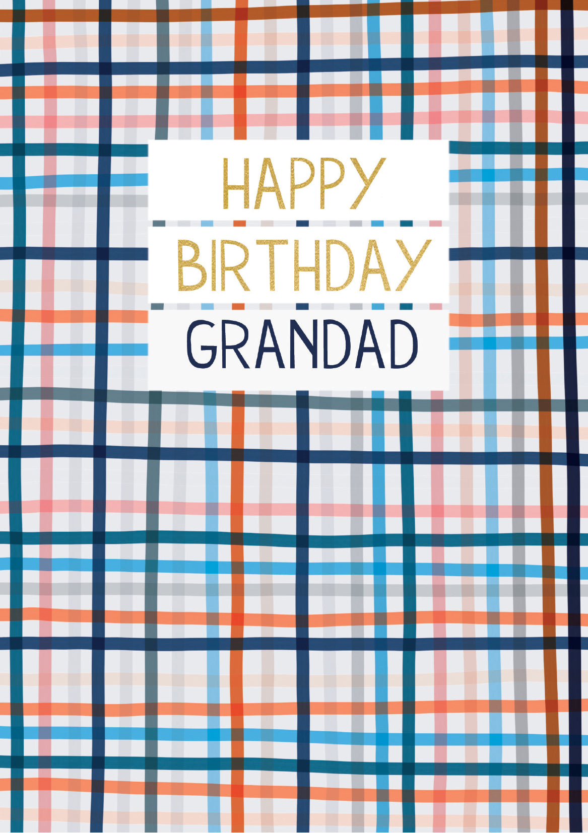 Grandad Plaid Birthday Card from Penny Black