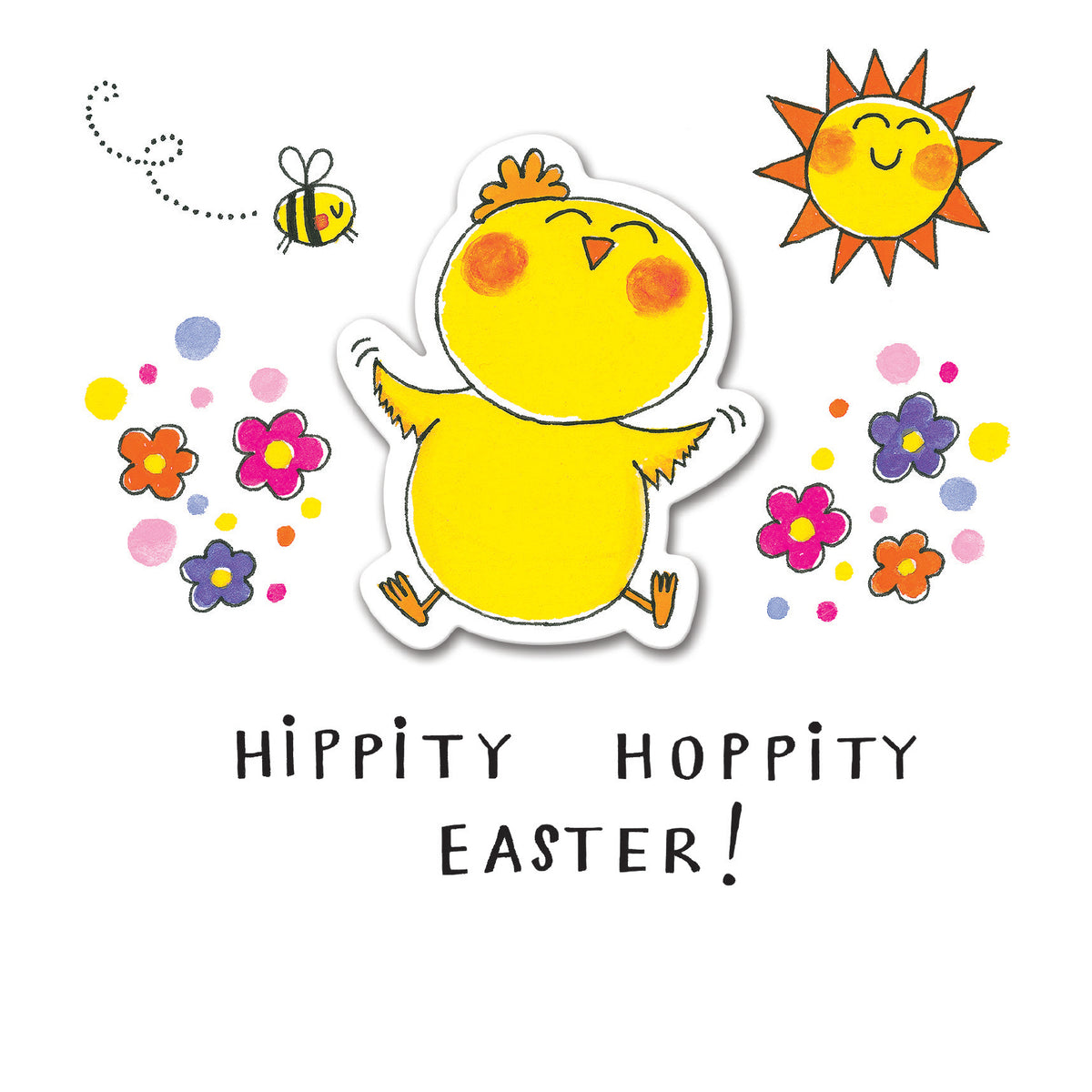 Cute Chick Hippity Hoppity Easter Card By Penny Black