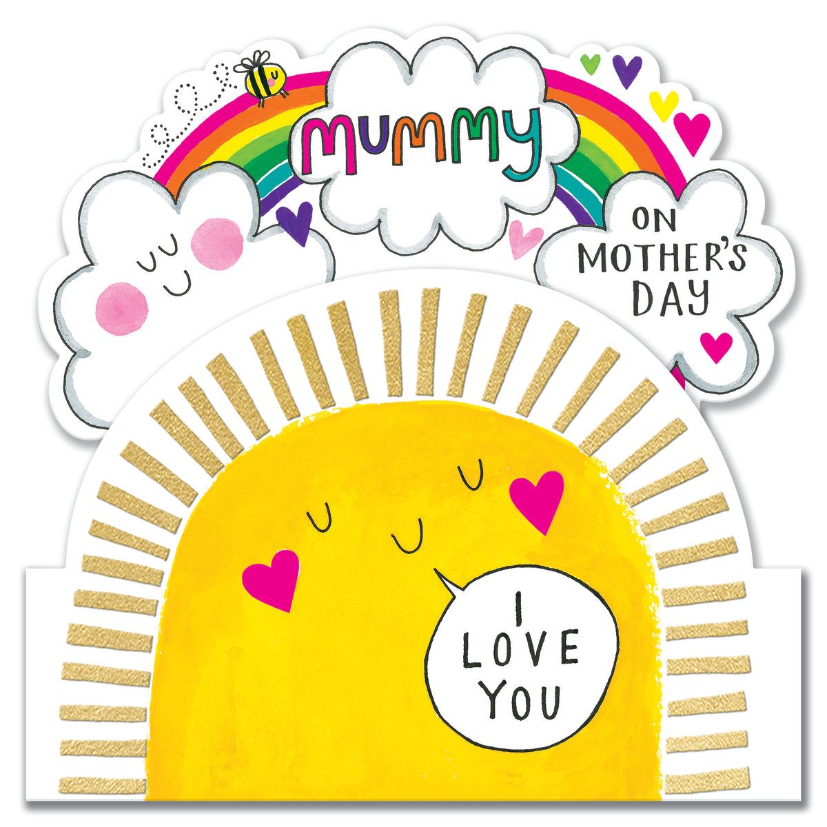 Rainbow Mummy I Love You Mother&#39;s Day Card by Penny Black