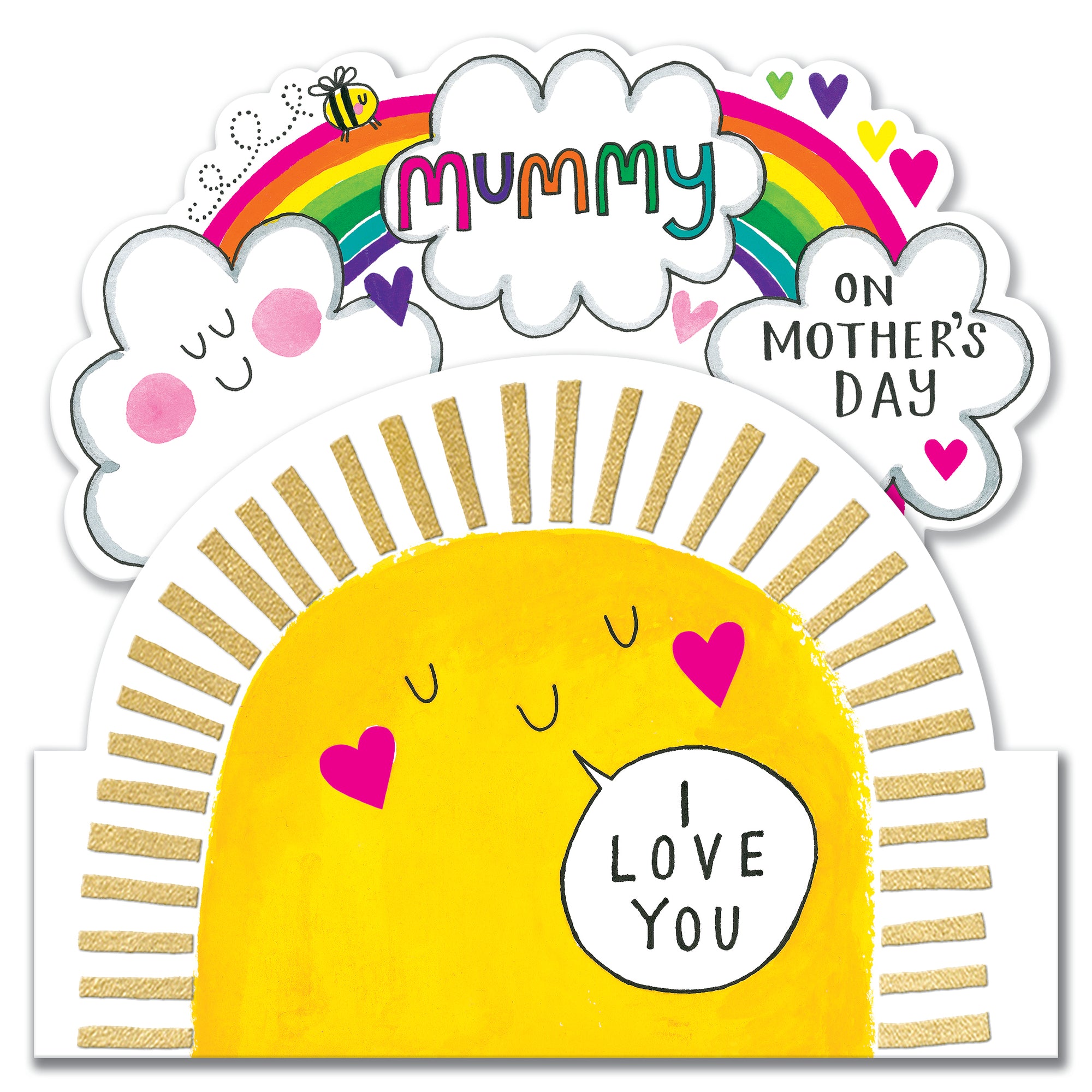 Rainbow Mummy I Love You Mother's Day Card by Penny Black