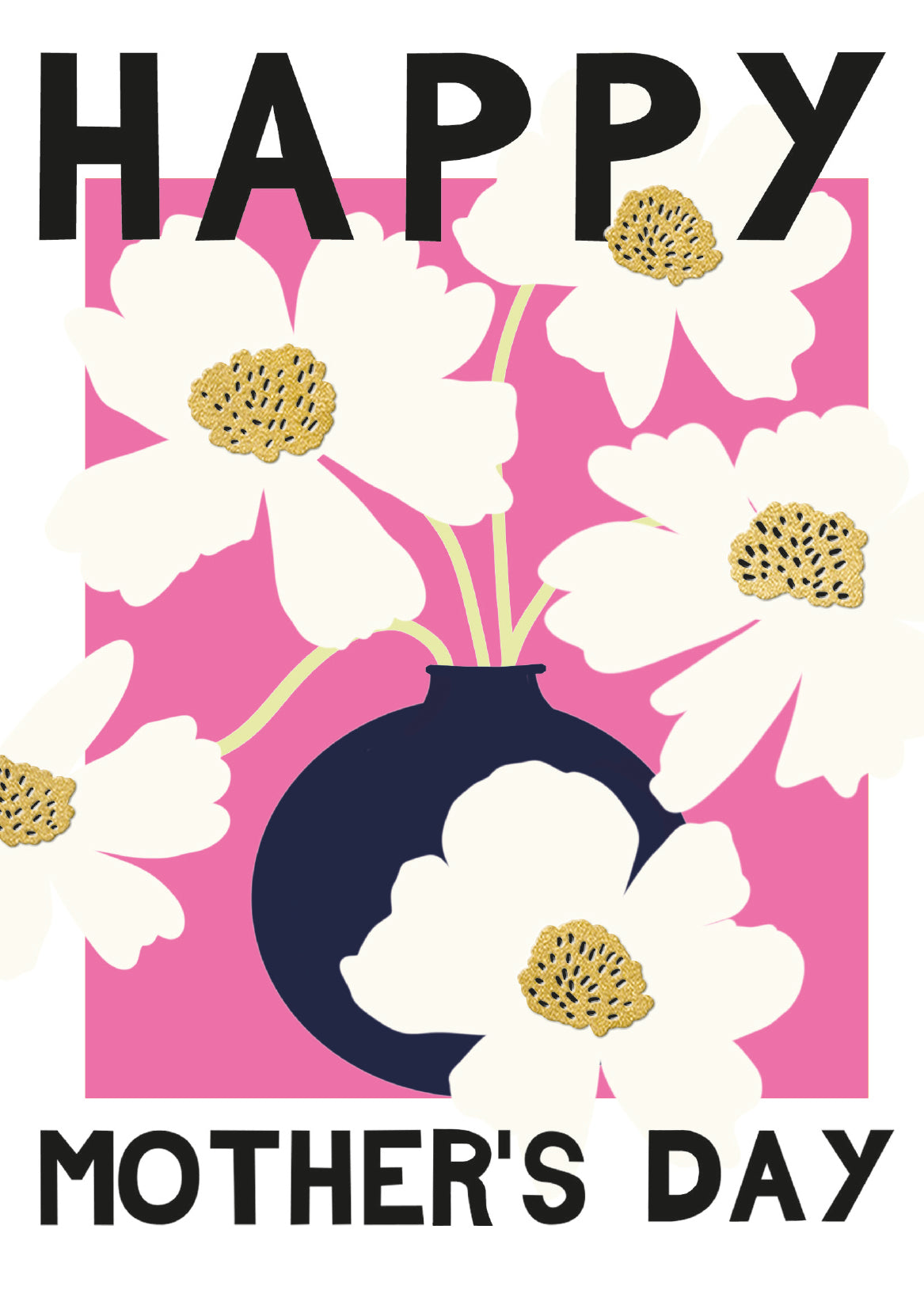 Cosmos Vase Mother&#39;s Day Card by Penny Black