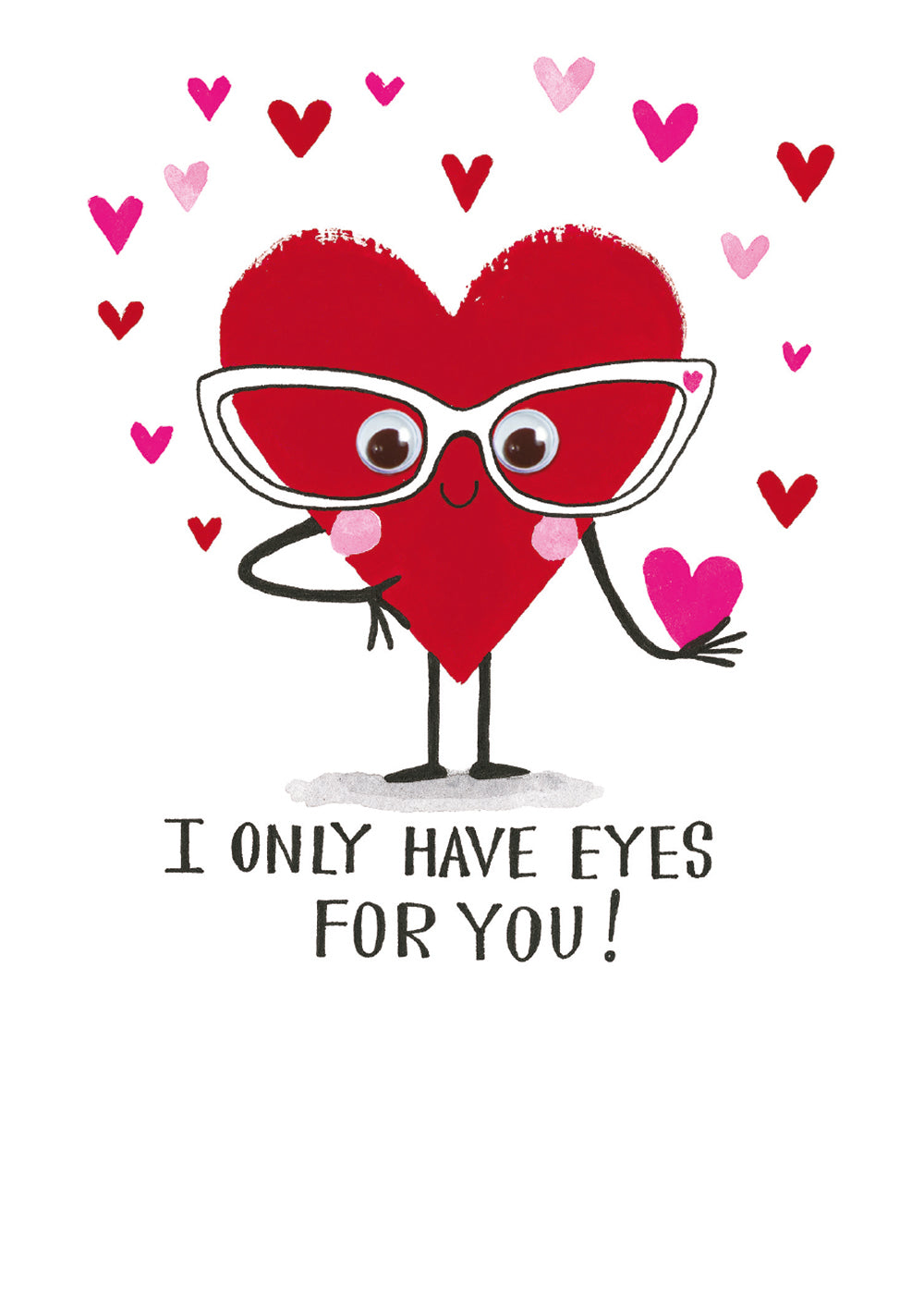 Only Have Eyes For You Googly Valentine&#39;s Day Card by penny black