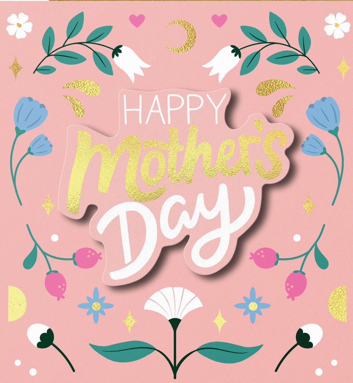 Floral Sprigs Happy Mother&#39;s Day Card by Penny Black