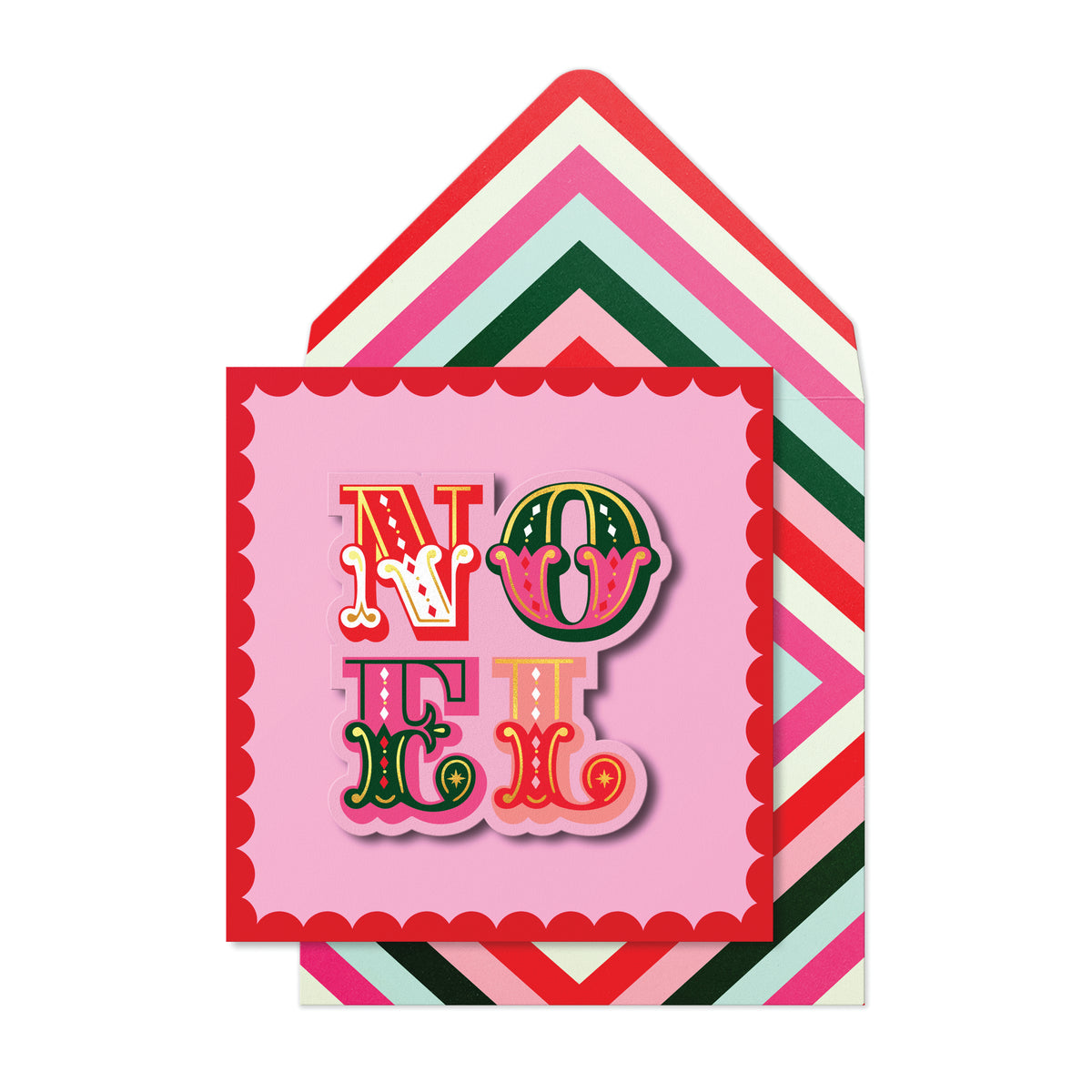 3D NOEL Carnival Christmas Card by penny black