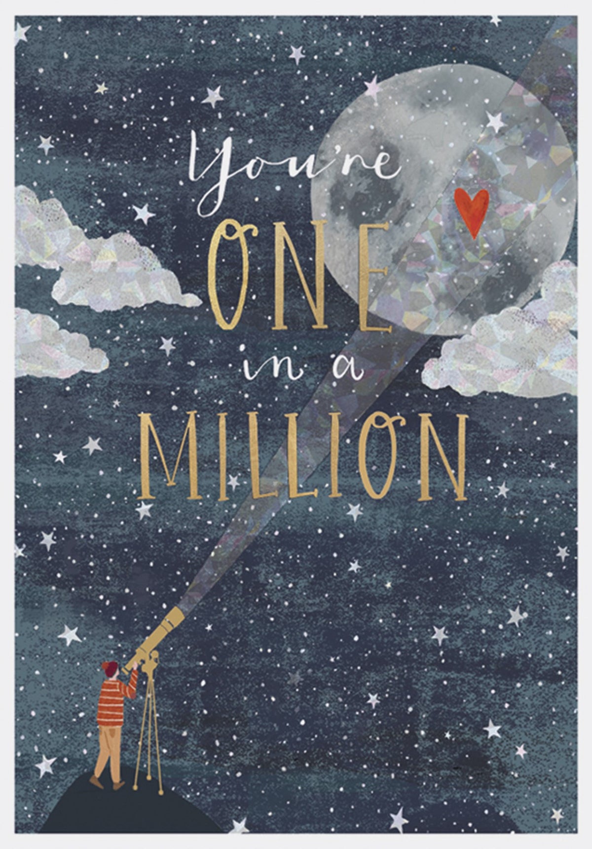 One In A Million Stargazing Valentine&#39;s Day Card by penny black