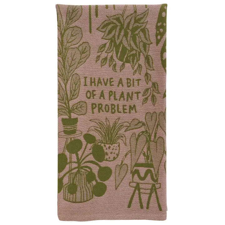 Bit of a Plant Problem Funny Tea Towel by penny black