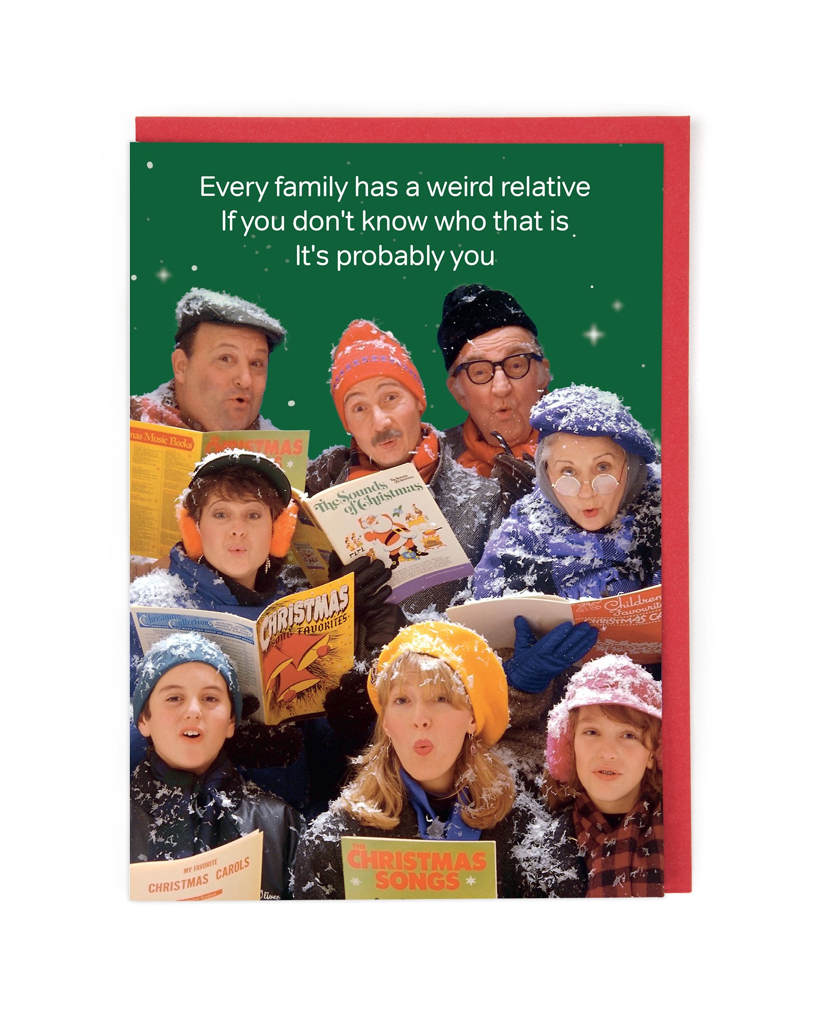 Weird Relative Funny Christmas Card by penny black