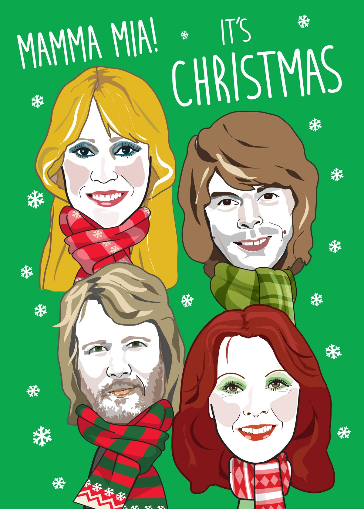 Mamma Mia Abba Christmas Card by penny black