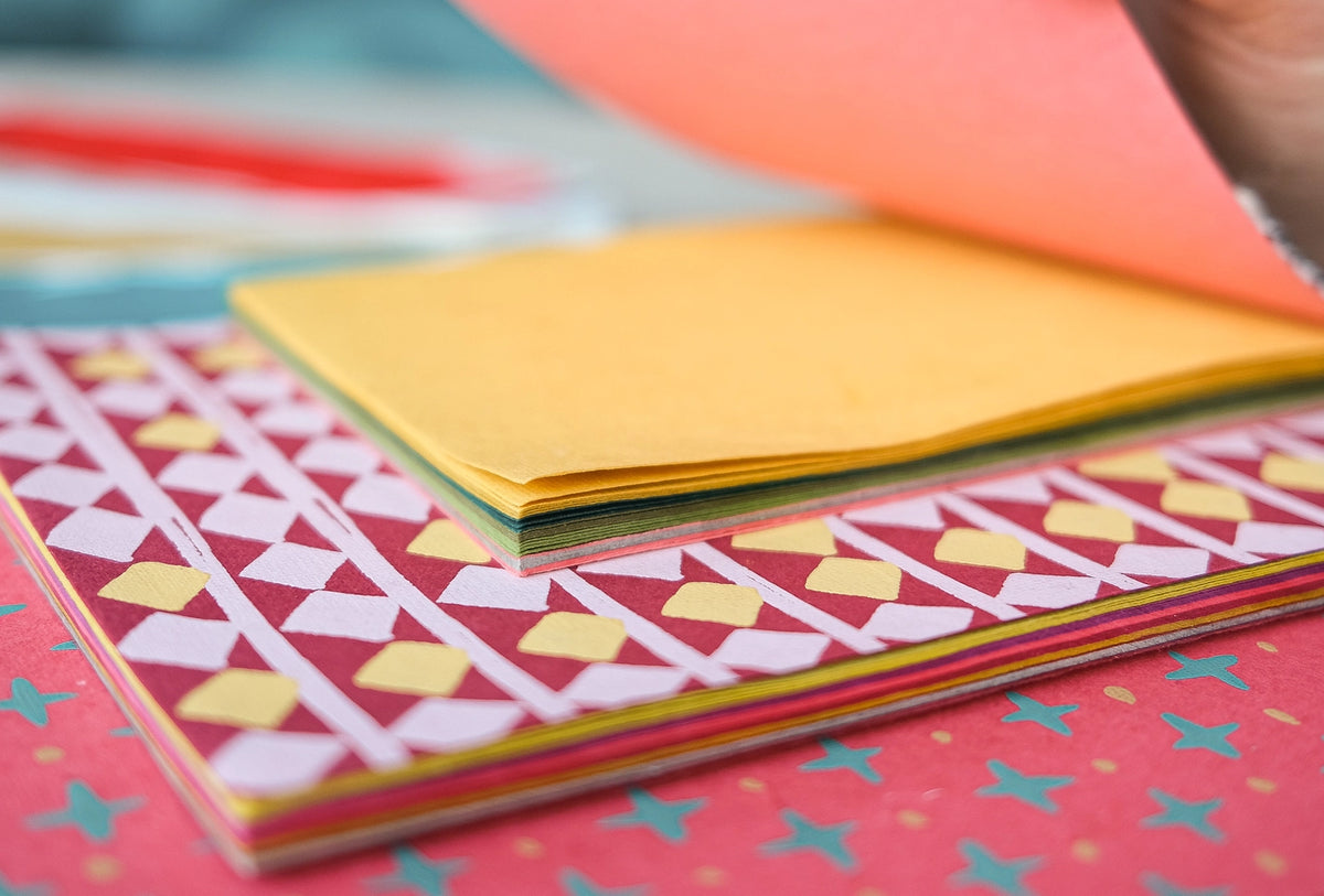 Colourful Recycled Cotton Scrapbook