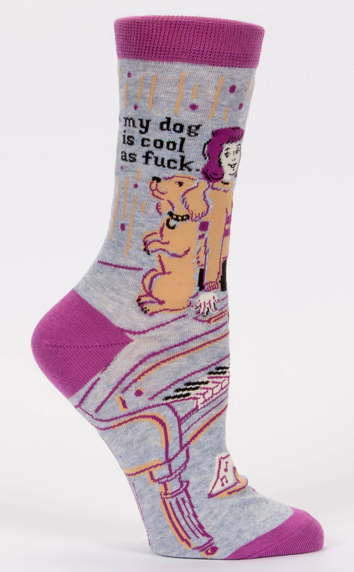 My Dog Is Cool As Fuck Women&#39;s Socks by blue q at penny black