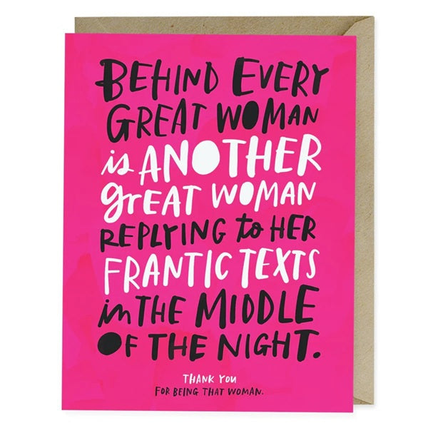 Behind Every Great Woman Friendship Card by Em &amp; Friends at penny black