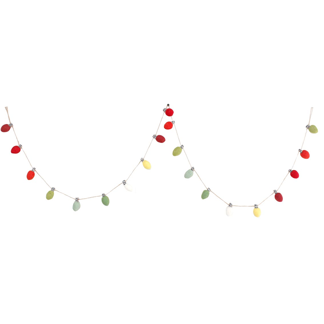 Folklore Christmas Lights Felt Bunting 2m by penny black