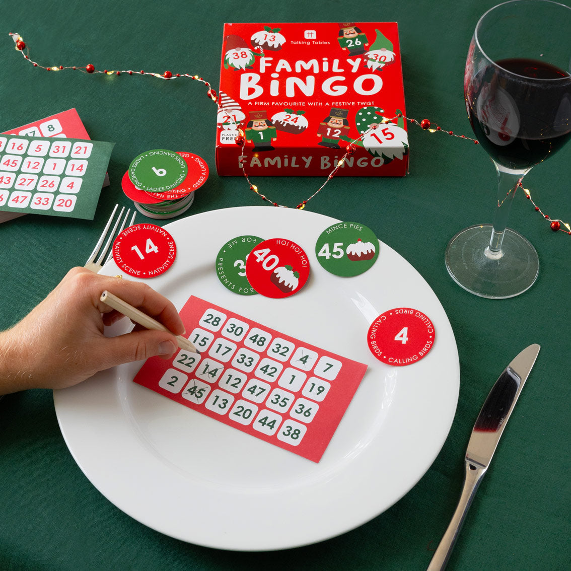 Nutcracker Christmas Family Bingo Game found at penny black