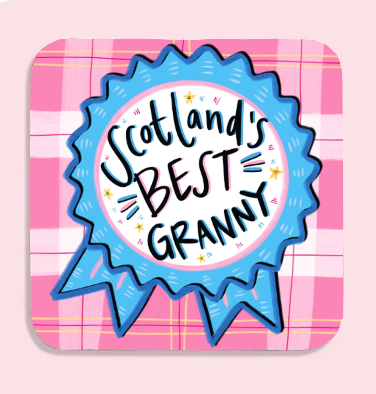 Scotland&#39;s Best Granny Coaster by penny black