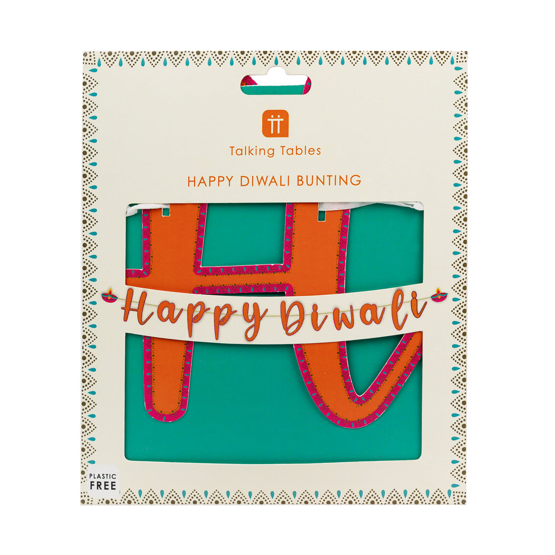 Happy Diwali Paper Garland 3m - penny black