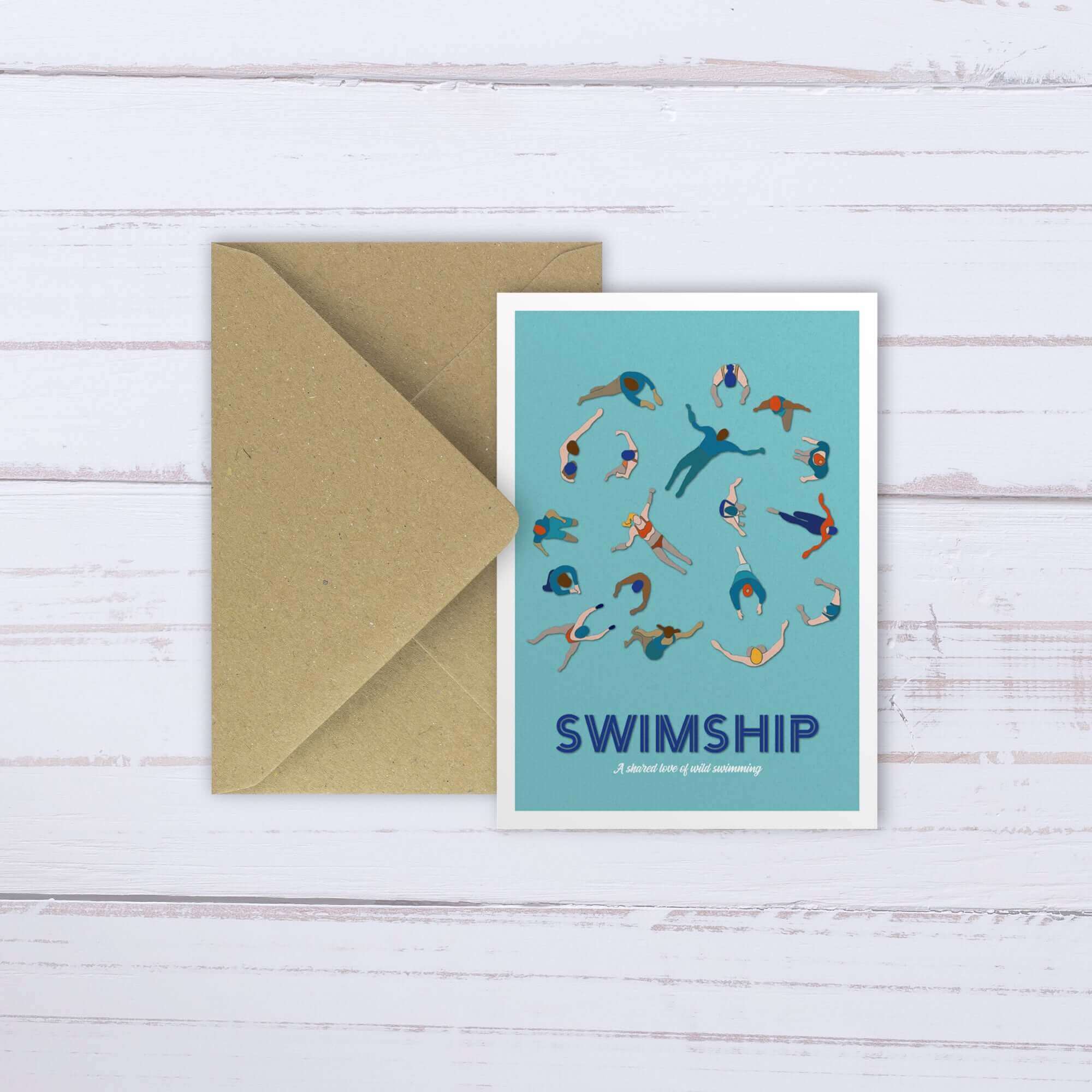 Swimship Wild Swimming Card by penny black