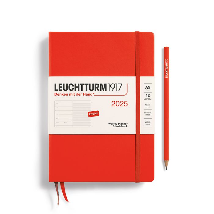 LEUCHTTURM1917 2025 Weekly Planner &amp; Notebook - Hard Cover