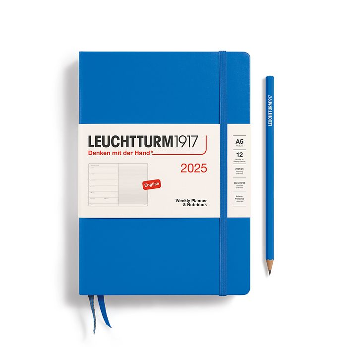 LEUCHTTURM1917 2025 Weekly Planner &amp; Notebook - Hard Cover