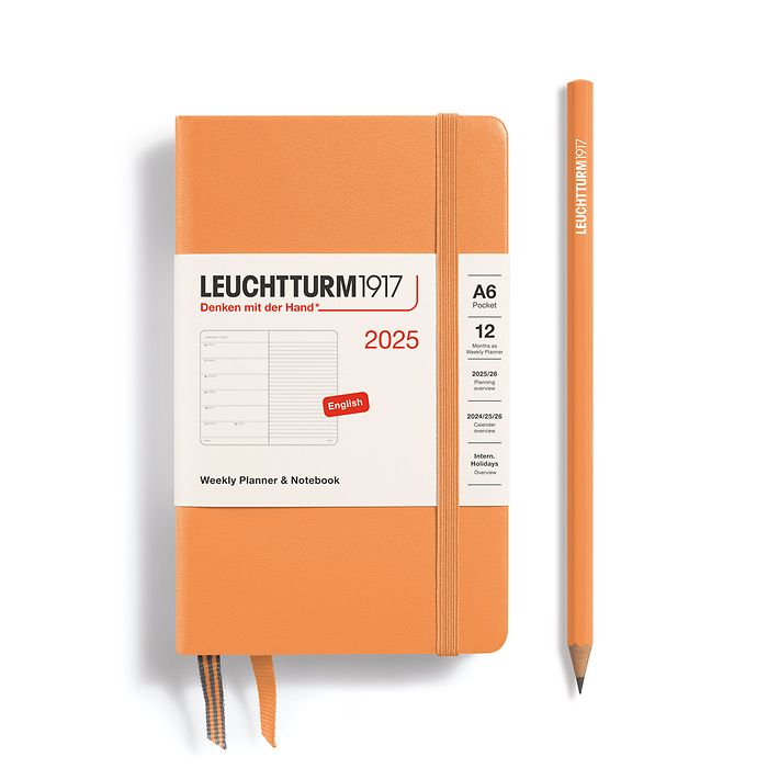 LEUCHTTURM1917 2025 Weekly Planner &amp; Notebook - Hard Cover