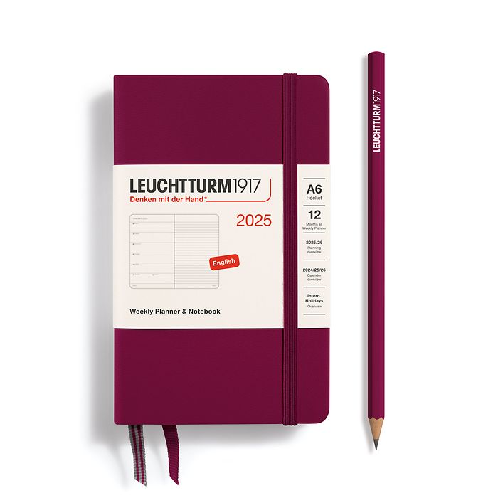 LEUCHTTURM1917 2025 Weekly Planner &amp; Notebook - Hard Cover