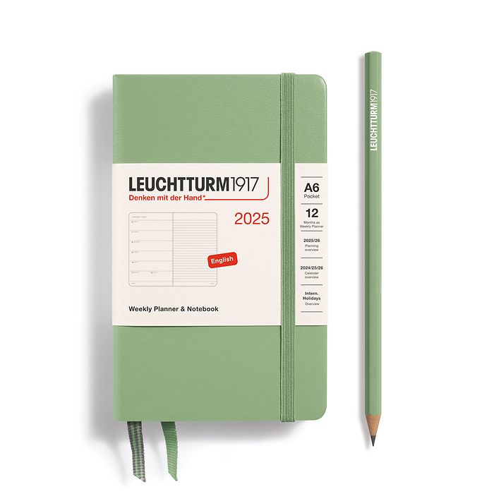 LEUCHTTURM1917 2025 Weekly Planner &amp; Notebook - Hard Cover