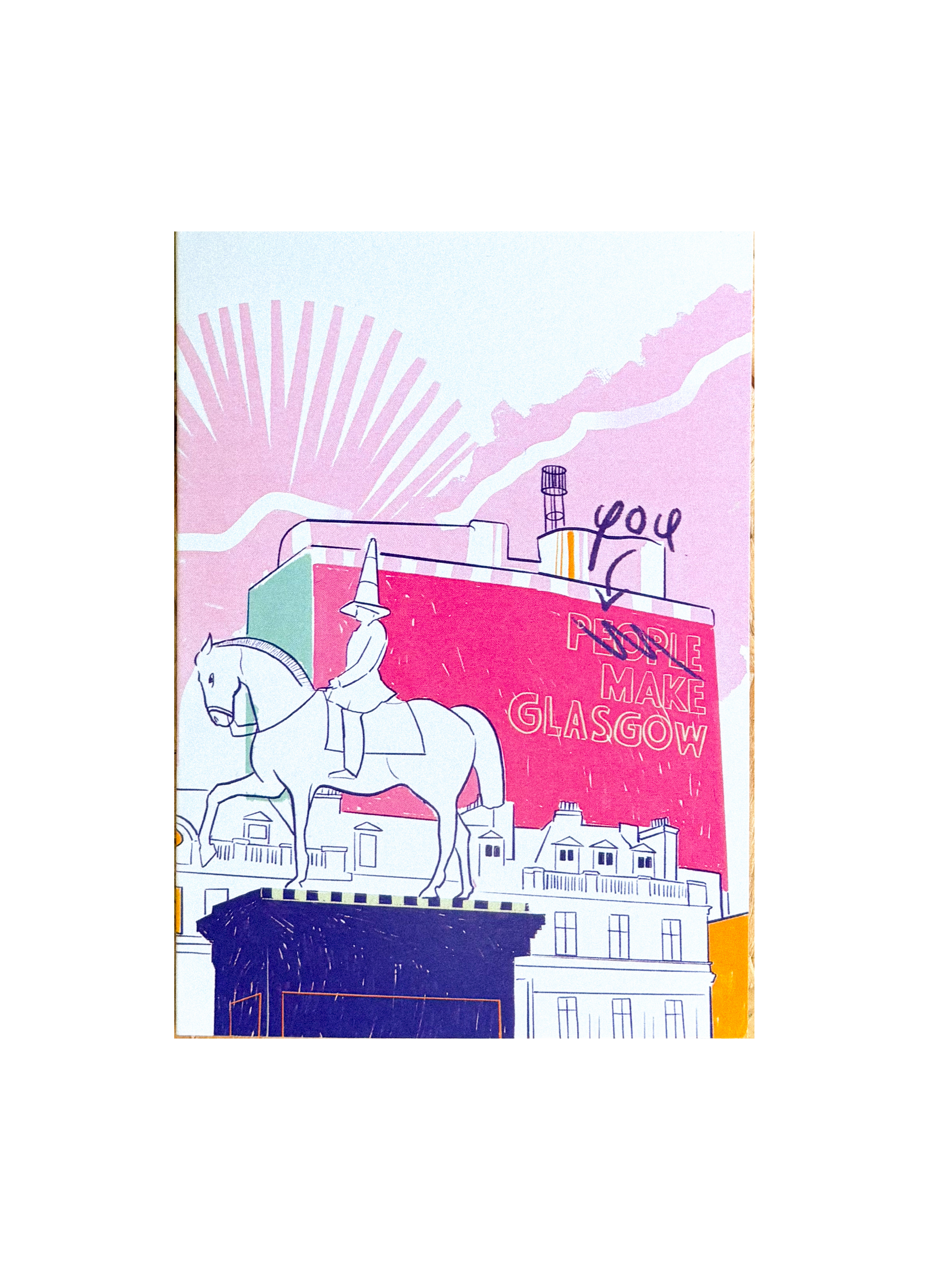 You Make Glasgow Scottish Friendship Card by penny black