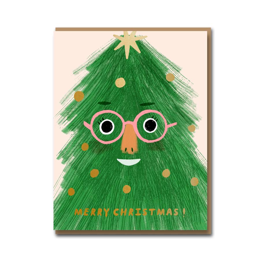 Fir Face Christmas Card