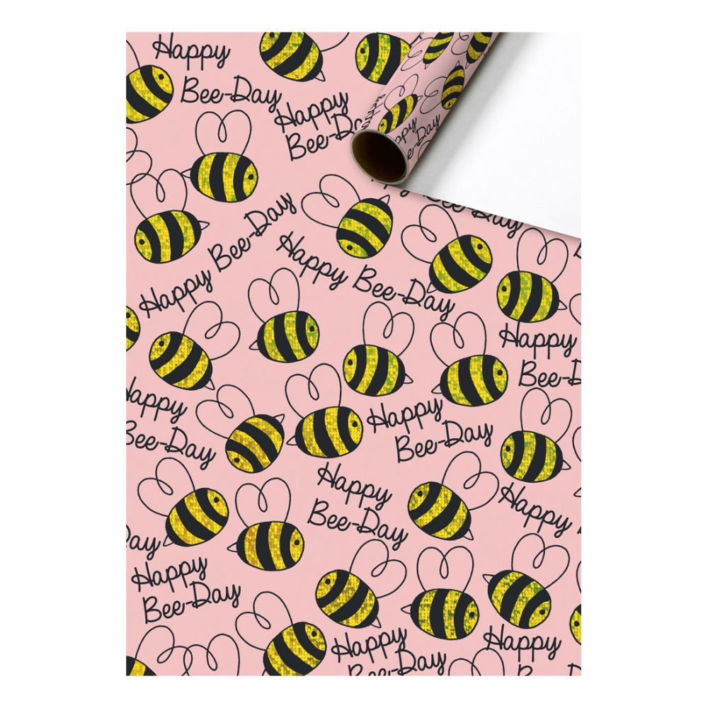 Bee Wrapping Paper Roll 1.5m