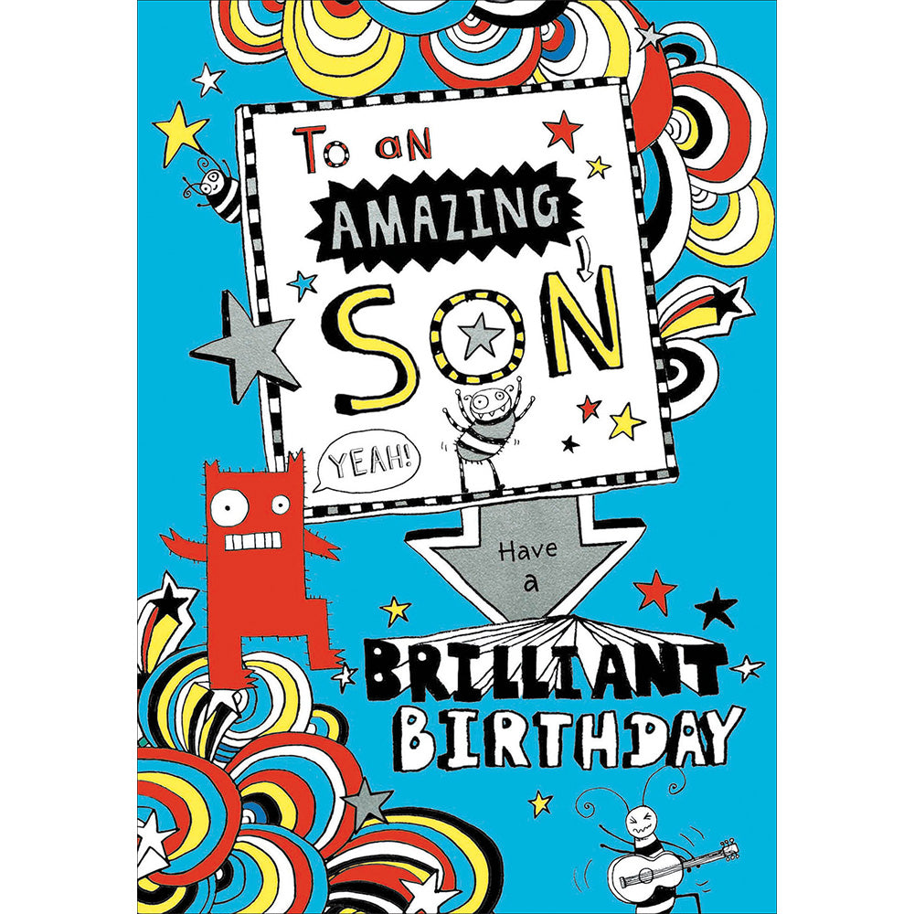 Amazing Son Tom Gates Birthday Card - Penny Black