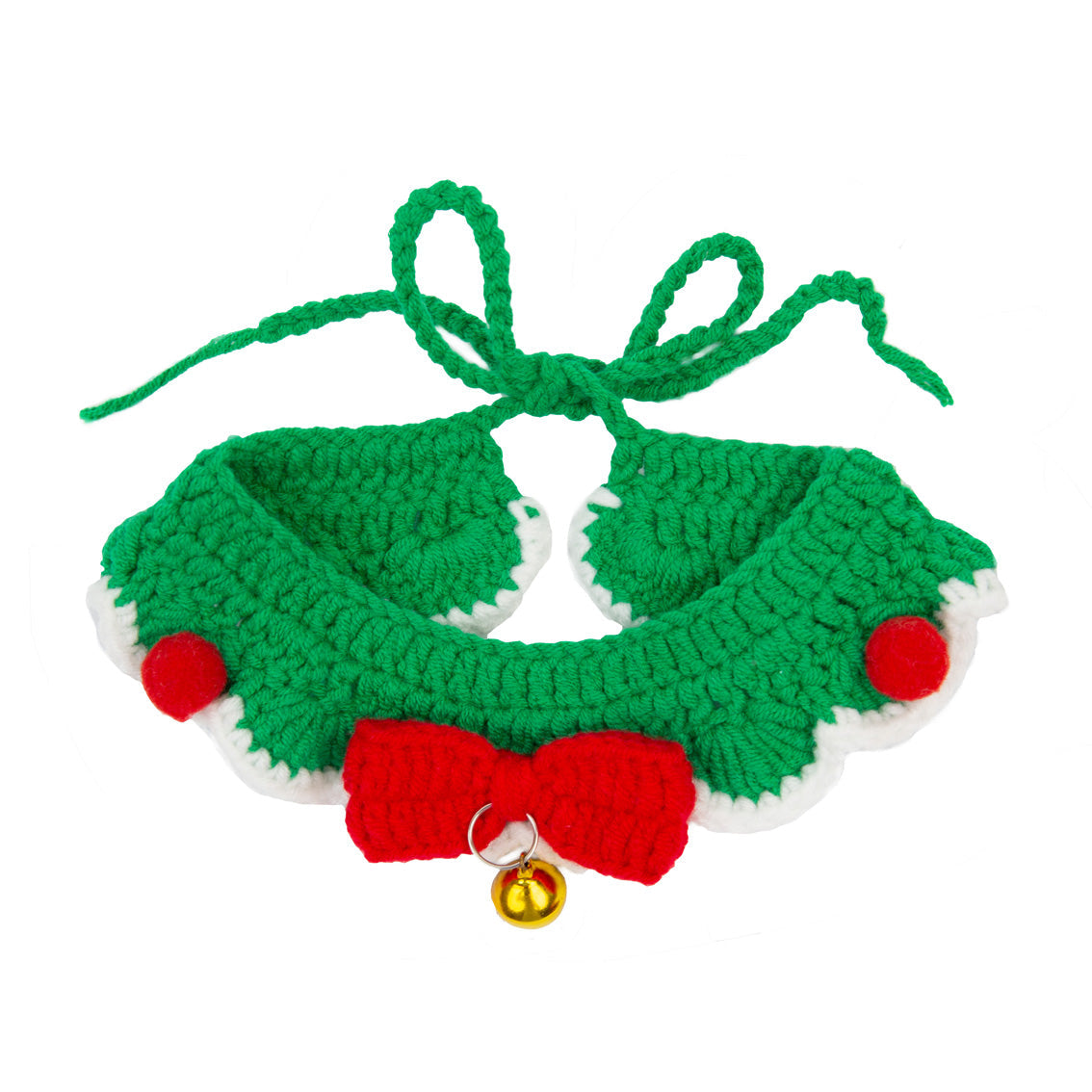 Festive Crochet Cat Collar