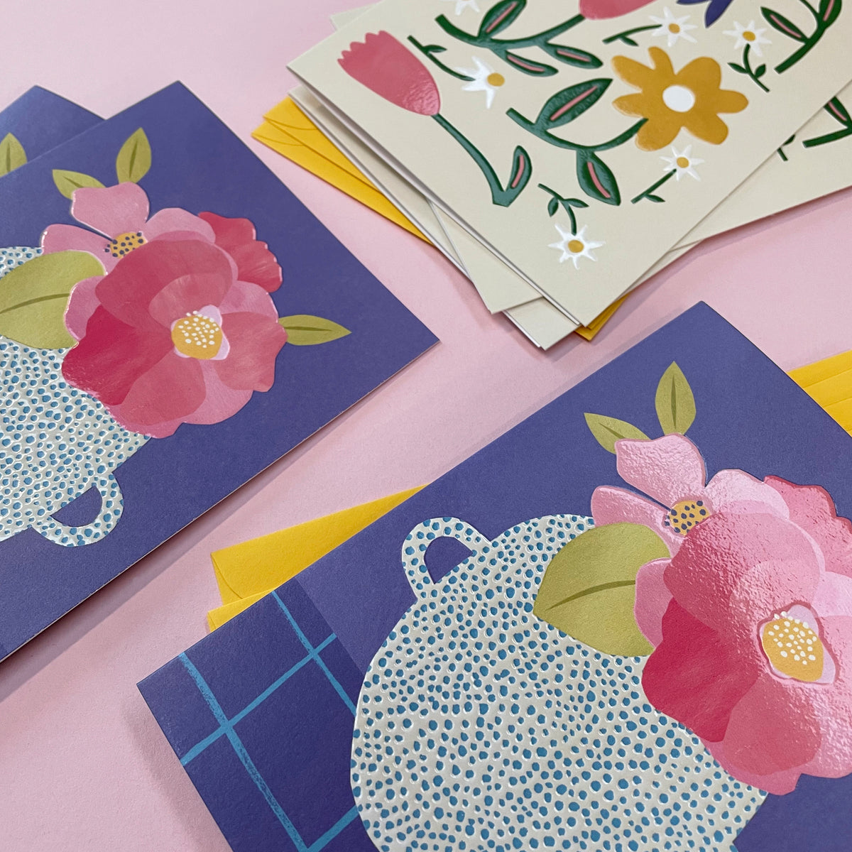 Joyful Floral Blank Cards 6 Pack