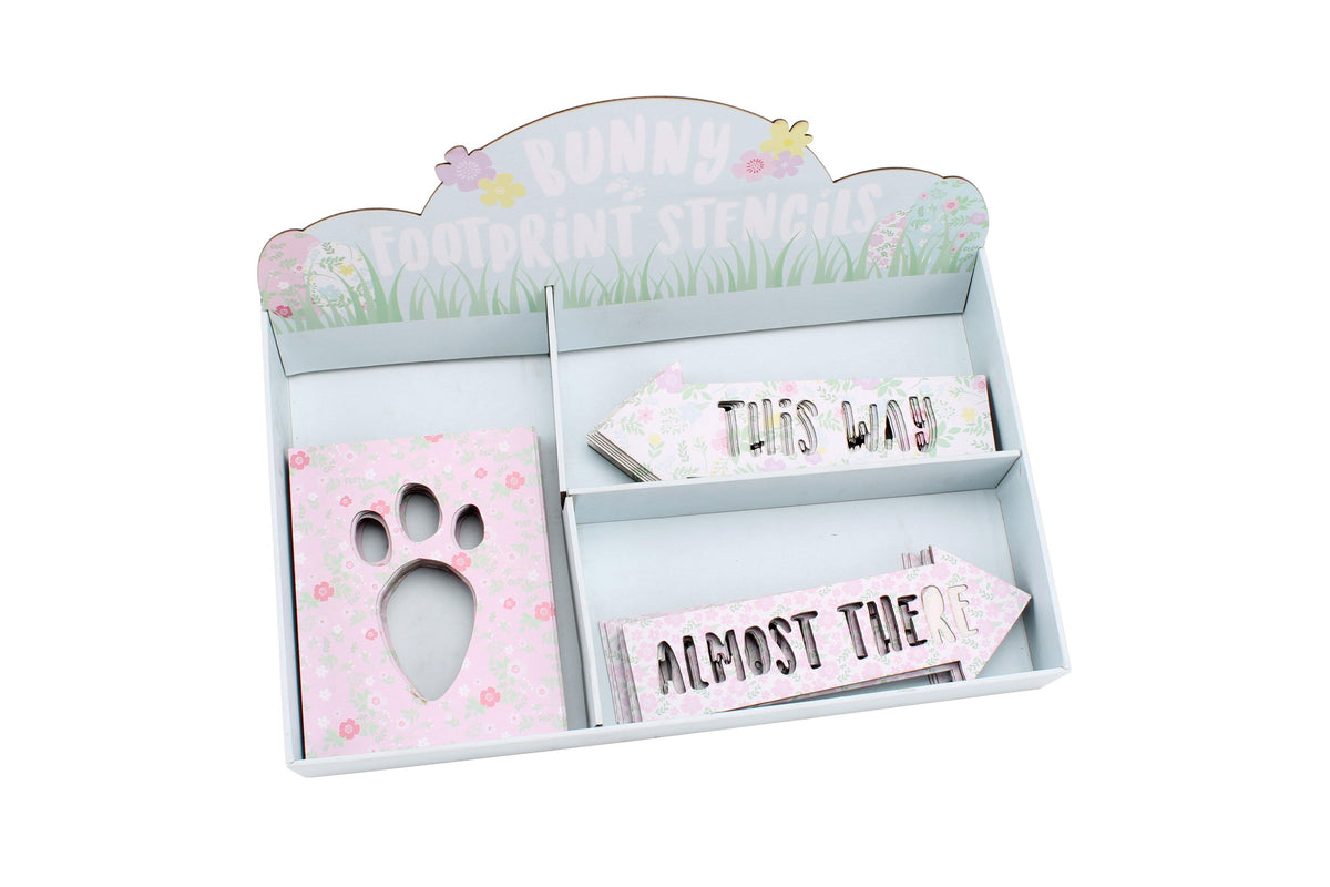 Easter Bunny Foot Print Stencils - Penny Black