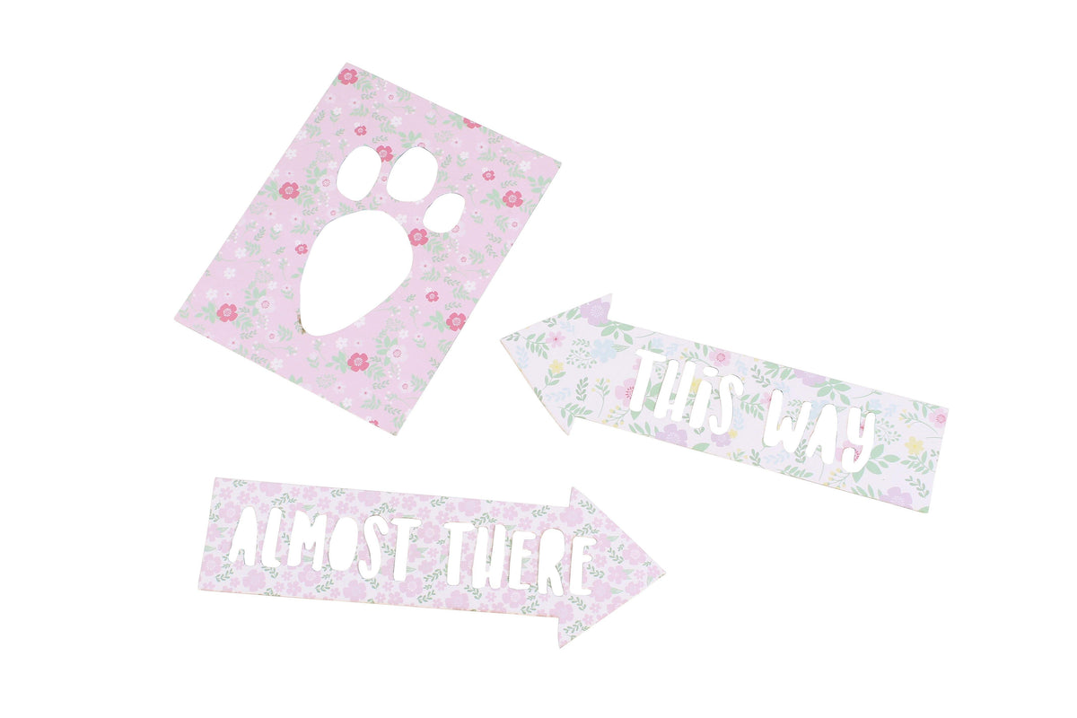 Easter Bunny Foot Print Stencils - Penny Black