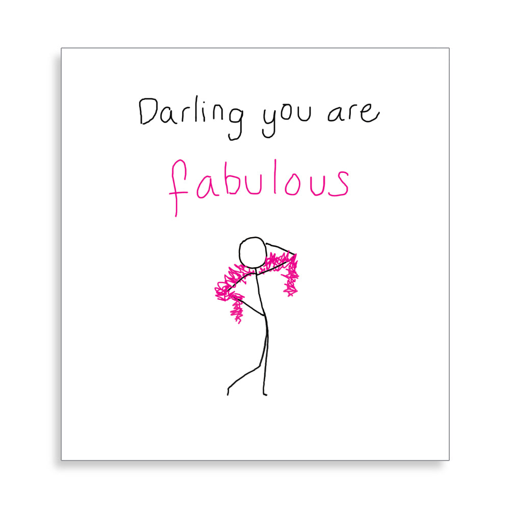 Darling You Are Fabulous Funny Card Penny Black