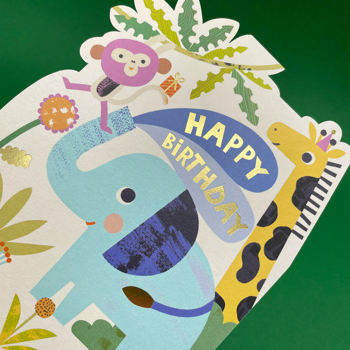 Jungle Party Cut Out Children&#39;s Birthday Card