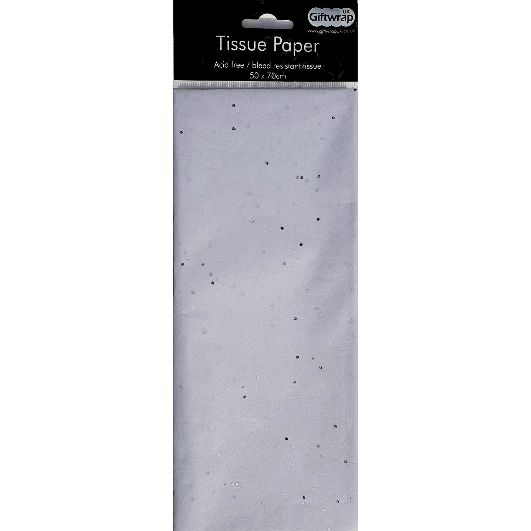 White Glitter Gemstone Christmas Tissue Paper Pack - Penny Black