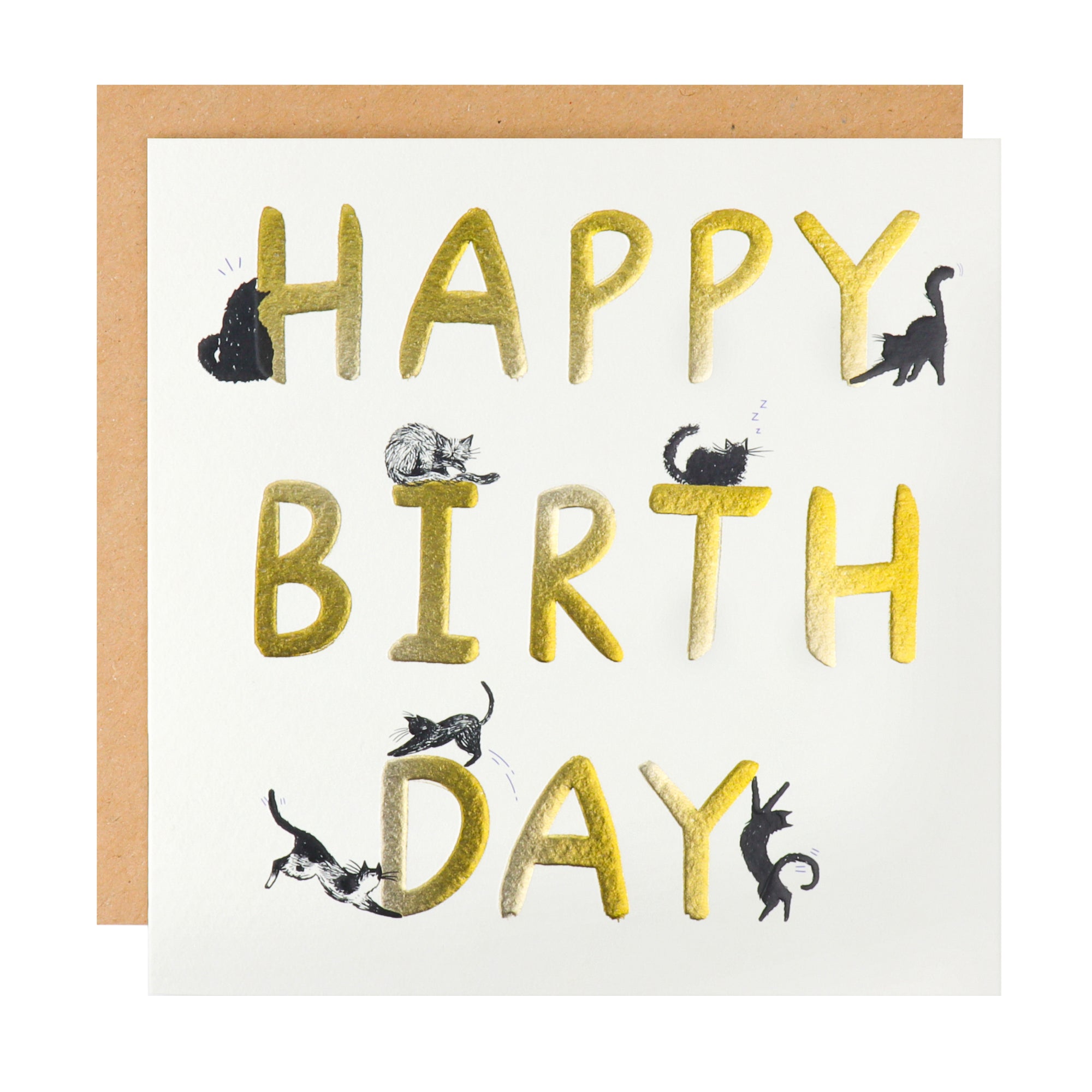 Happy Birthday Battersea Cats Charity Card by penny black