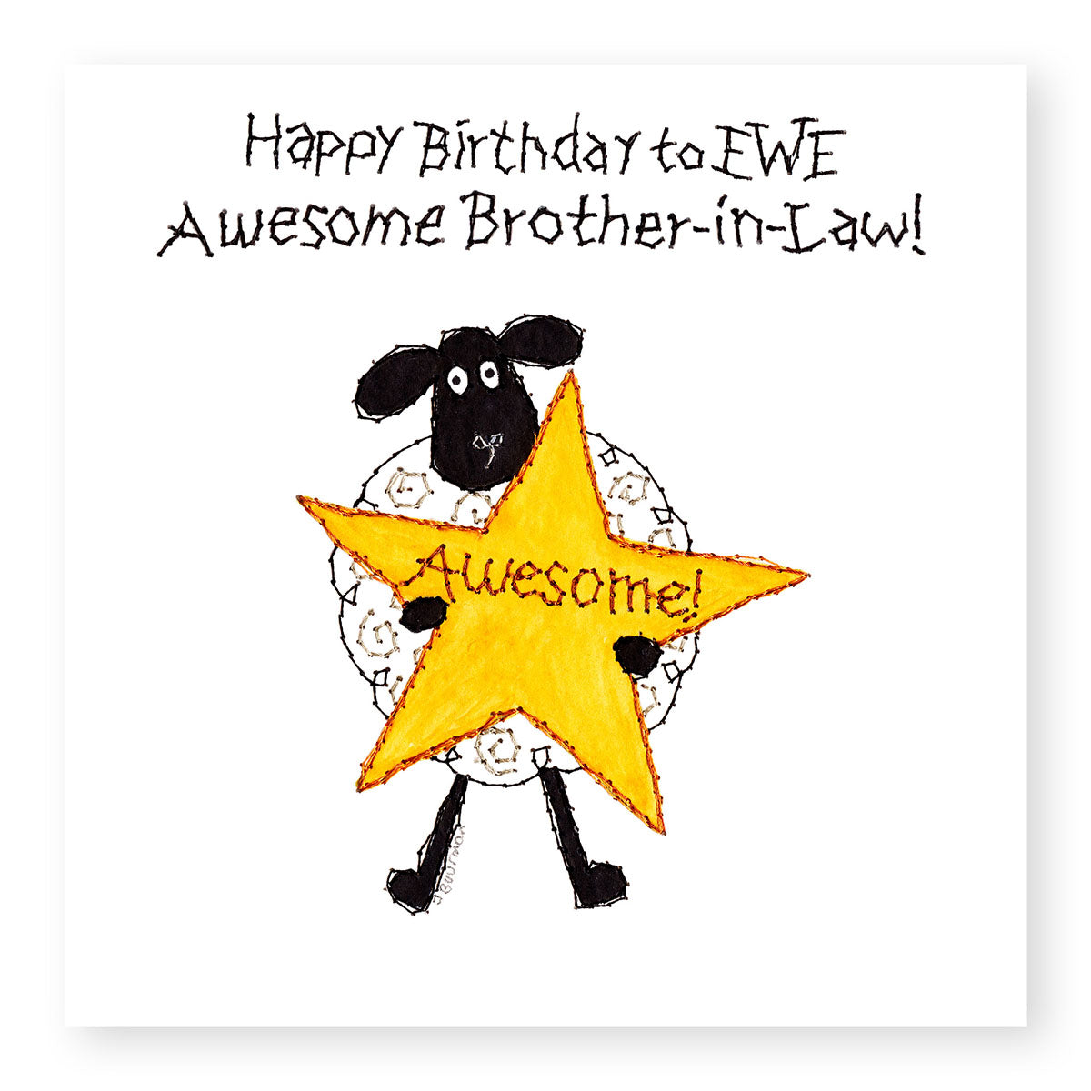 To Ewe Brother-In-Law Birthday Card from Penny Black