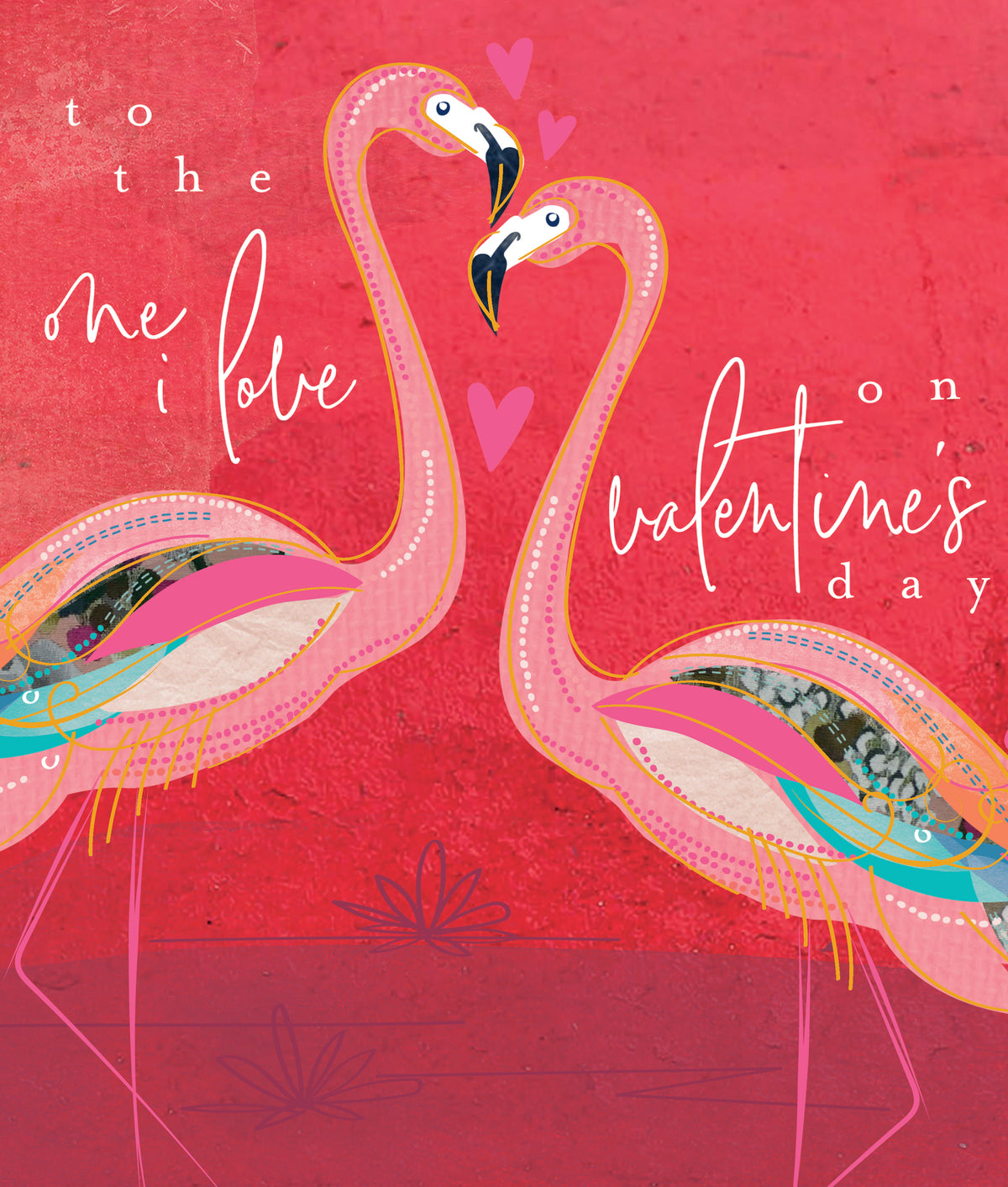 One I Love Flamingoes Valentine Card from Penny Black