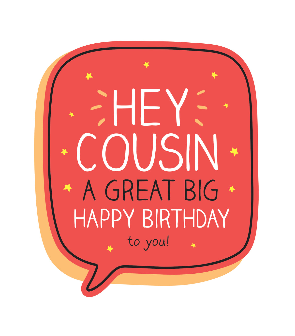 Hey Cousin Great Big Birthday Card from Penny Black